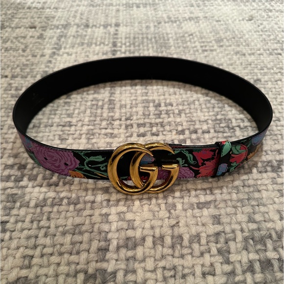 Gucci Floral Print Belt - Picture 1 of 8